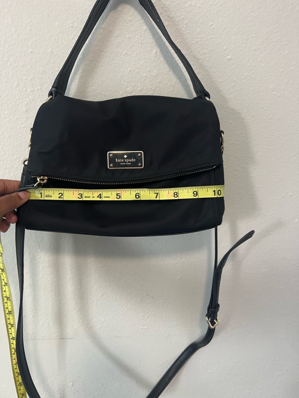 Kate Spade Black Nylon Shoulder Bag Crossbody Miri - Picture 8 of 9